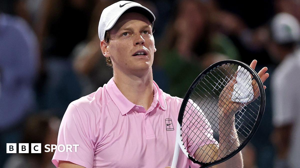 Miami Open: Jannik Sinner breaks Novak Djokovic’s record for consecutive sets won at ATP Masters 1000 events