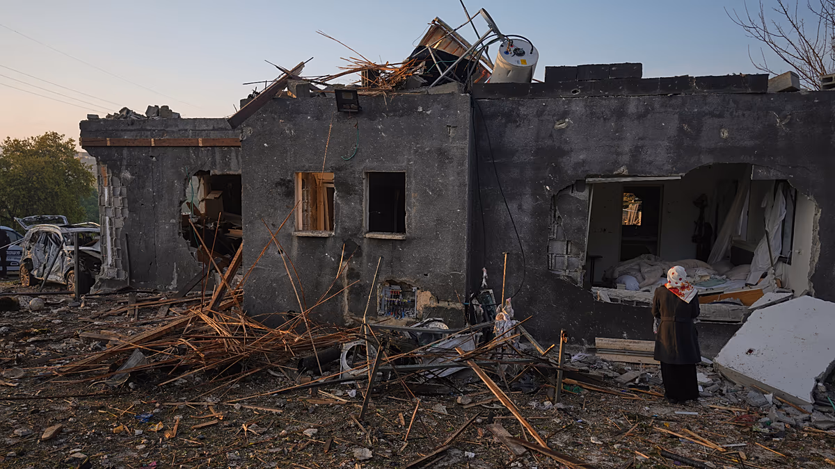 Video. Missile strike in northern Israel leaves at least 30 injured