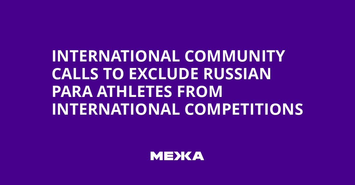 International community calls to exclude Russian para athletes from international competitions | Ukraine news