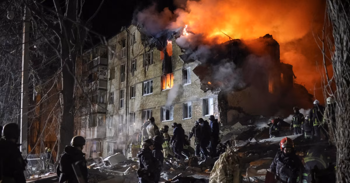 Russian Strike On Kharkiv Residential Building Kills At Least 10, Ukraine Says