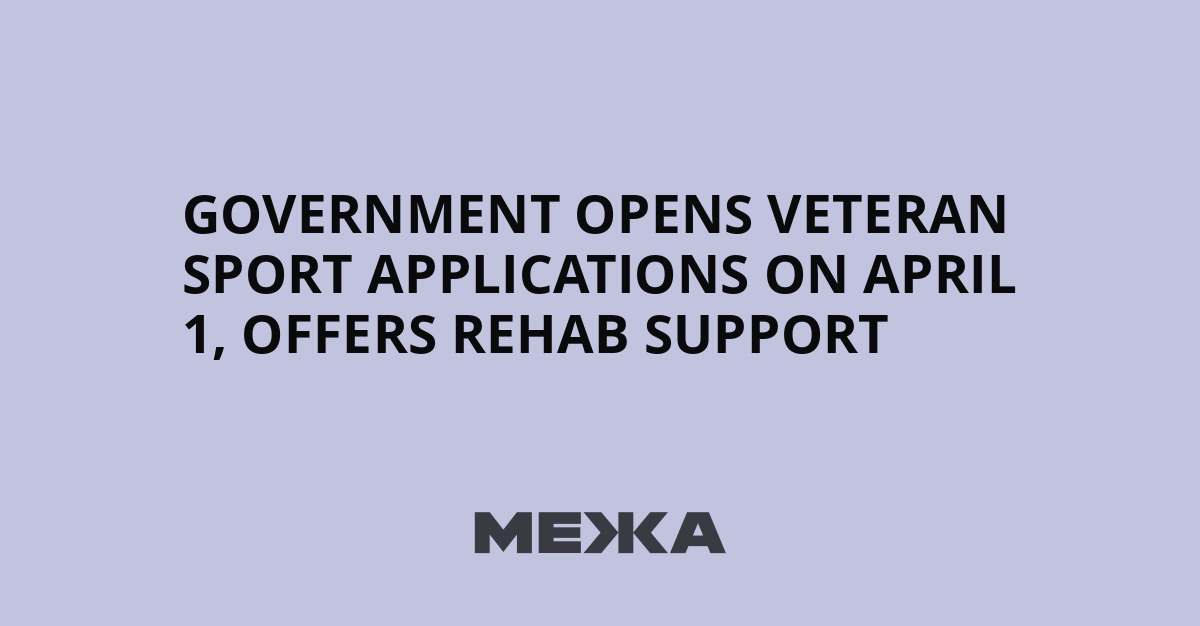 Government opens Veteran Sport applications on April 1, offers rehab support | Ukraine news