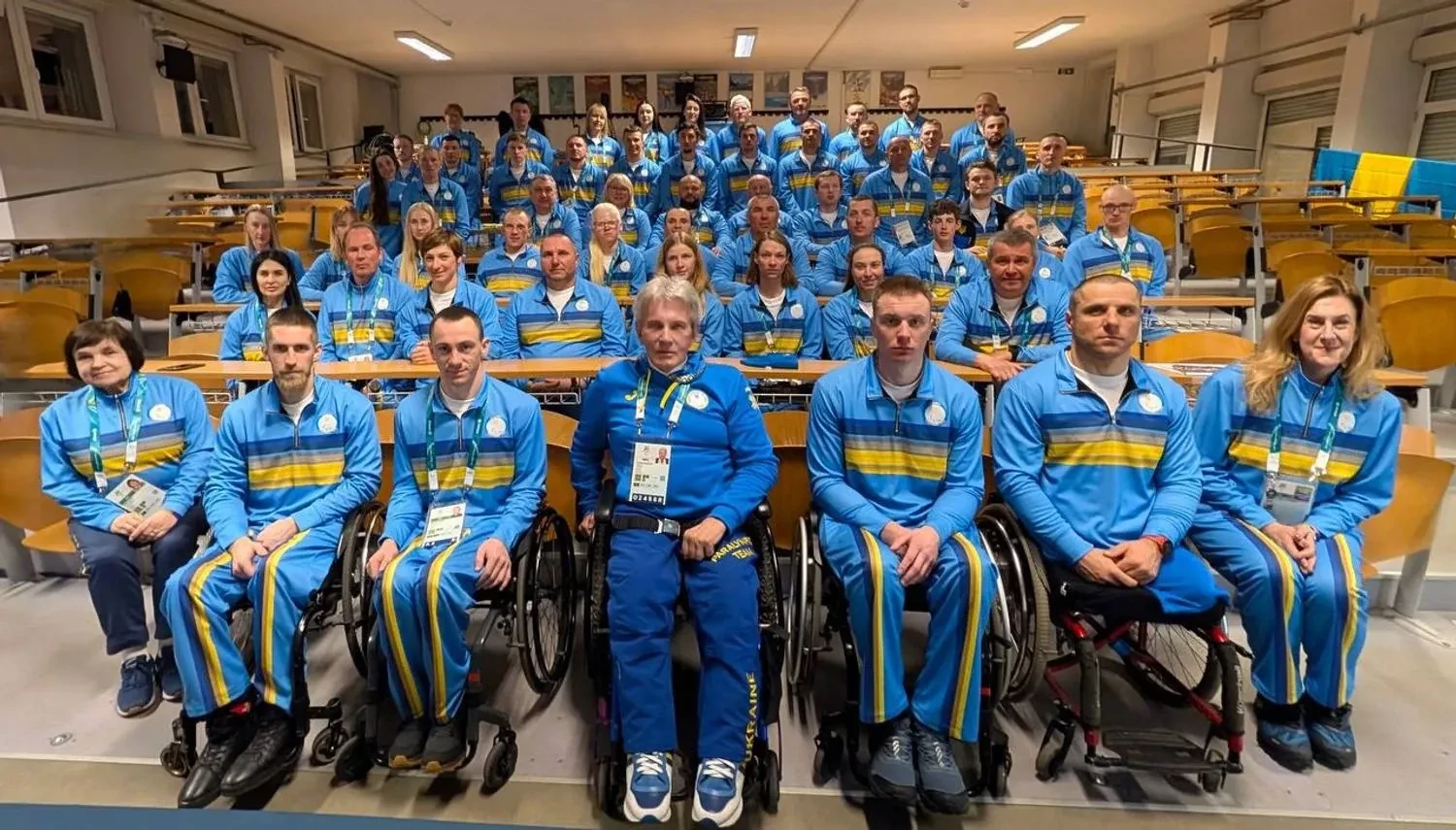 Ukraine topped the medal standings of the 2026 Paralympics after the first day of competition