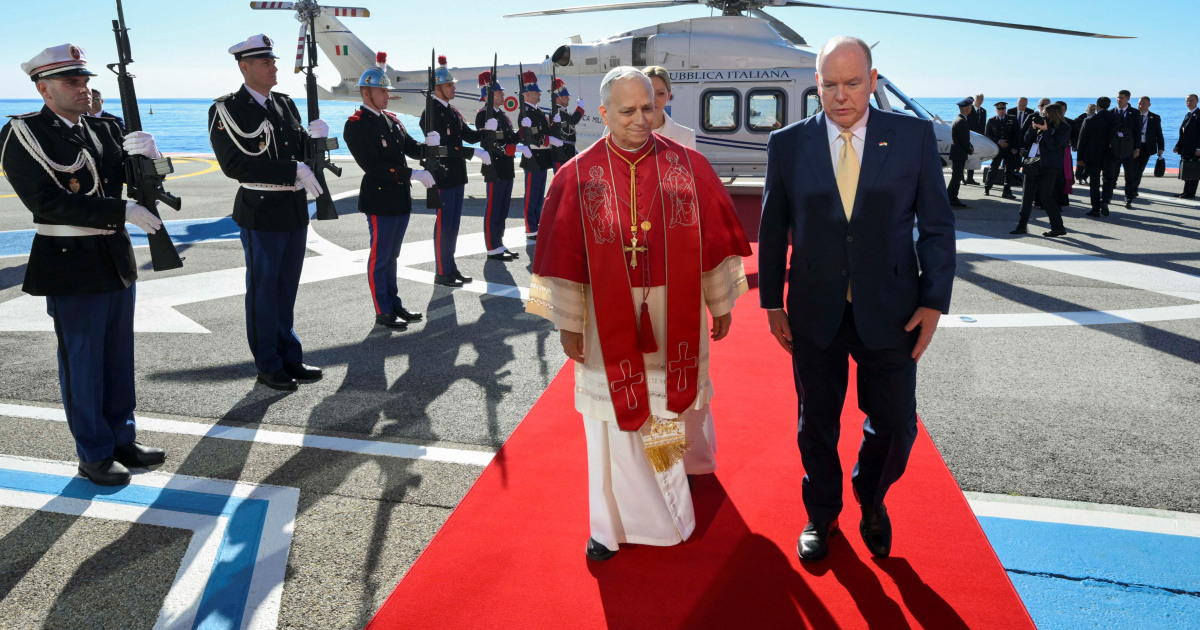 Pope Leo visits billionaires’ tax haven Monaco, urges wealthy to help needy