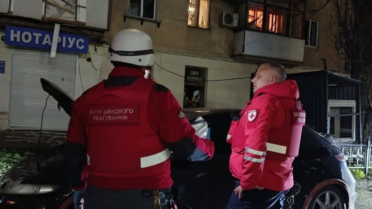 Ukrainian Red Cross Society worked overnight to address aftermath of Russian drone attack in Odesa