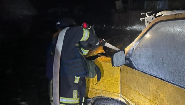 House and car burned down in Chernihiv region due to Russian drone crash