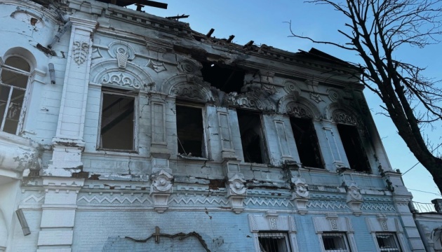 Russians attack historic building in Chernihiv region with drone