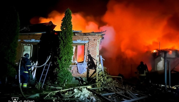 Russian drone attacks Zolochiv, leaving five injured