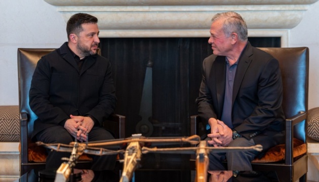 Ukraine’s president, King of Jordan discuss prospects for security partnership