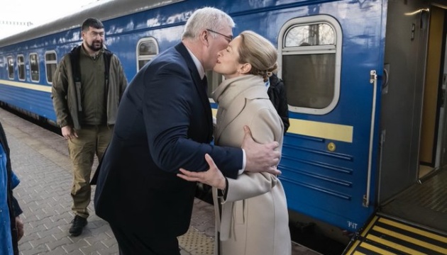 Kaja Kallas and delegation of EU ministers arrive in Kyiv