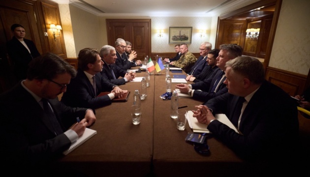 Zelensky discusses consequences of blockade of Strait of Hormuz and countering Russian propaganda with Tajani