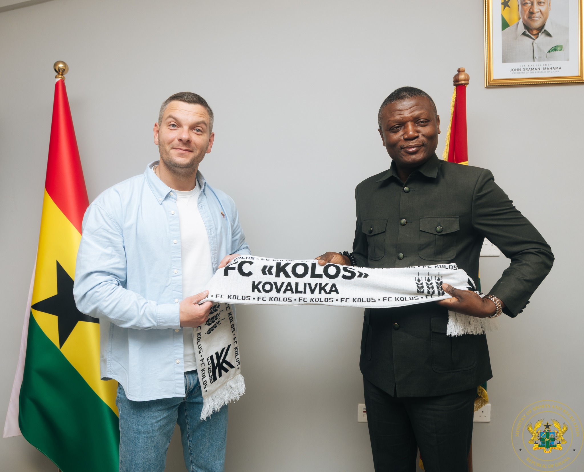Ghana, Ukraine explore strategic alliance in football development