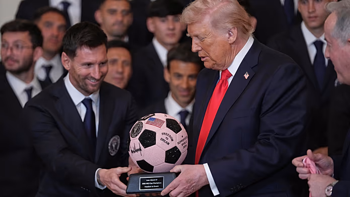 Messi and Inter Miami meet Trump at White House