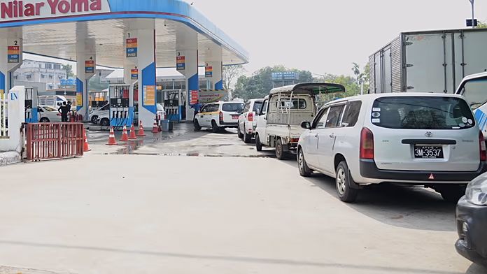 Fuel shortages bring long queues to Myanmar’s capital
