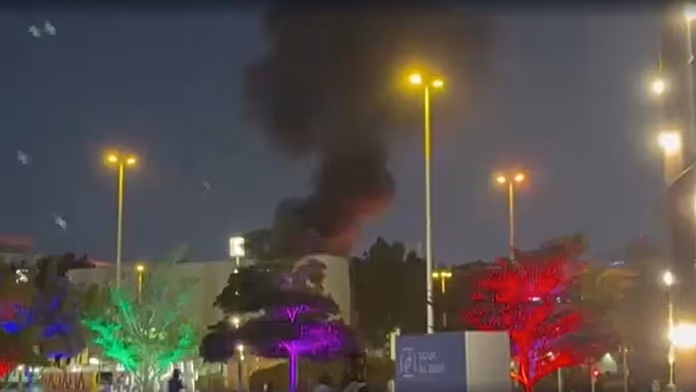 Video shows fire near US consulate in Dubai after drone attack
