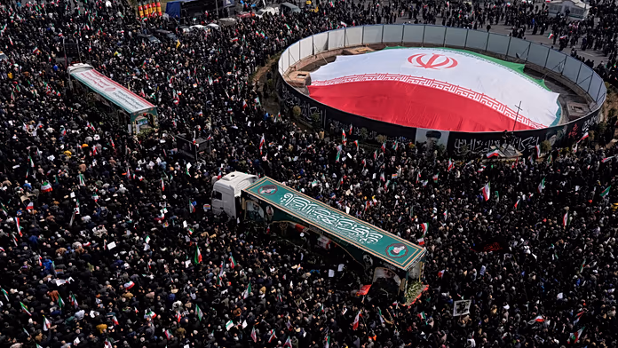 Funeral held in Tehran for Iranian commanders killed in US–Israeli strikes