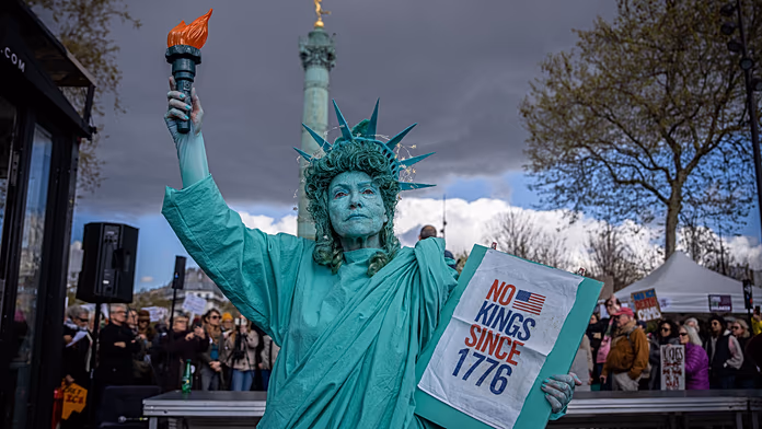 Huge crowds protest against Trump on 'No Kings' day in the US and abroad