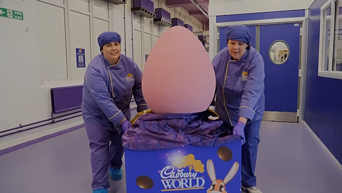 Cadbury unveils giant 55kg ‘Mega Mini Egg’ ahead of Easter