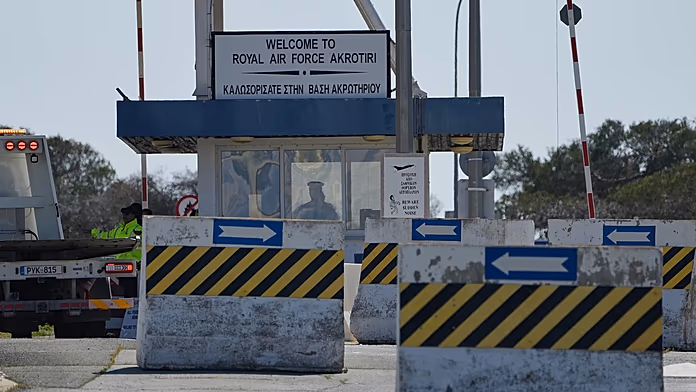 UK says it is not at war after Iranian drone strikes RAF Akrotiri base in Cyprus