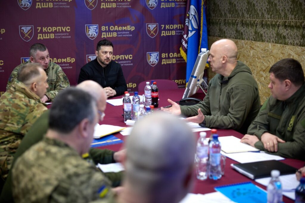Russia is preparing a spring offensive in Donetsk, Zelenskyy warns after frontline visit