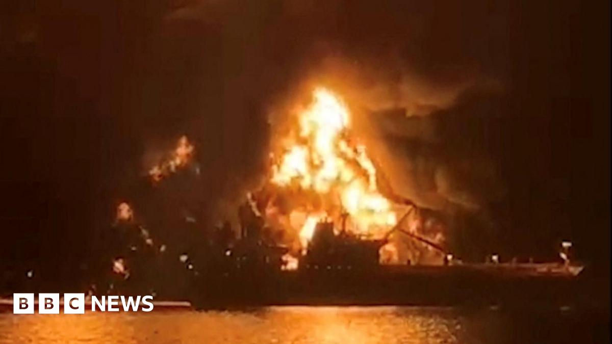 Oil price surges back to about $100 as explosions reported on two more foreign ships in Gulf – follow live