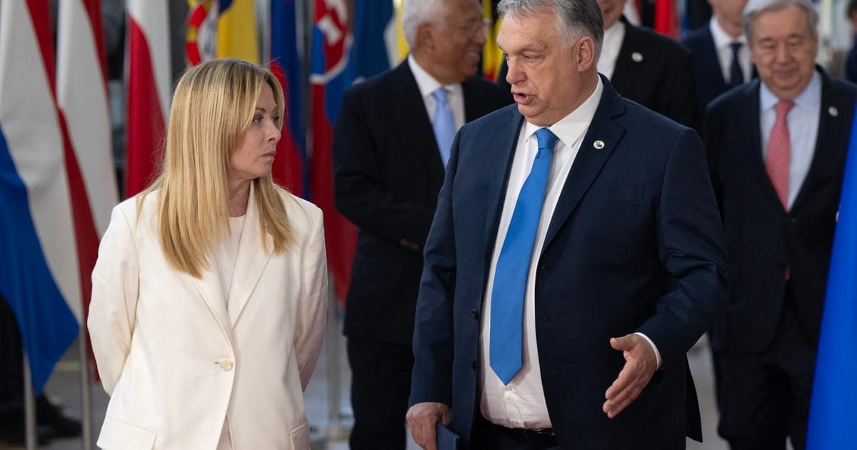 Meloni told leaders she understands Orbán’s Ukraine position, diplomats say – POLITICO