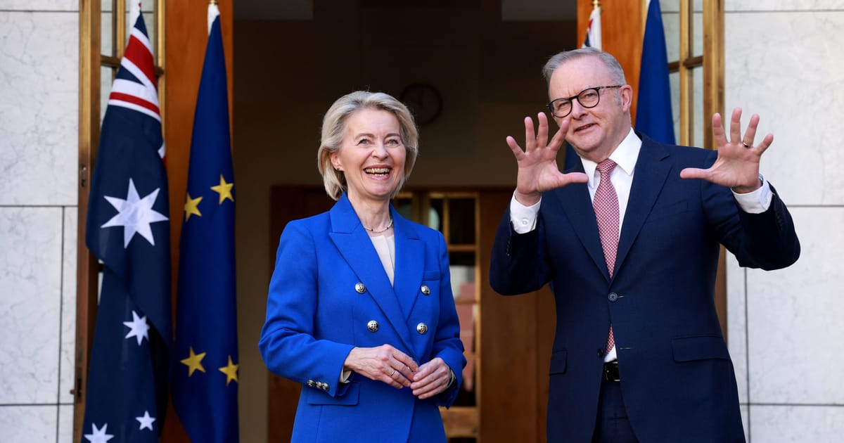 Australia and EU sign sensitive trade deal – POLITICO