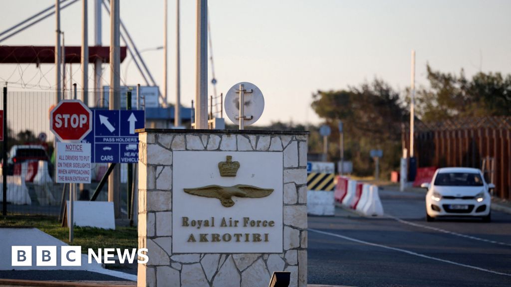 Two drones intercepted heading for RAF base, Cyprus says