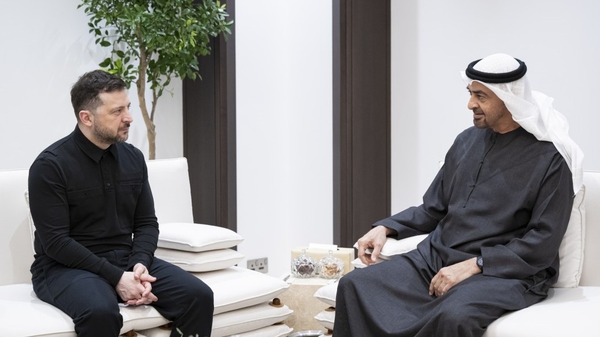 Zelenskyy meets with UAE President, they agree to cooperate in security, defense