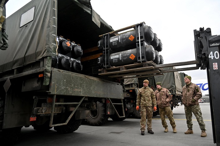 The US has announced that arms supply to Ukraine might be halted due to its war with Iran.