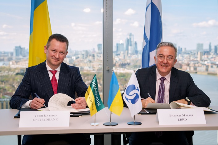 The Ukraine State Bank and the EBRD launch a €510M risk-sharing mechanism for Ukrainian businesses.
