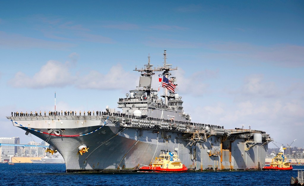 Three San Diego warships carrying 2,500 Camp Pendleton Marines en route to Middle East – San Diego Union-Tribune