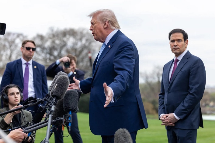 Trump reports successful talks with Iran and delays strikes on Iranian energy facilities for five days.