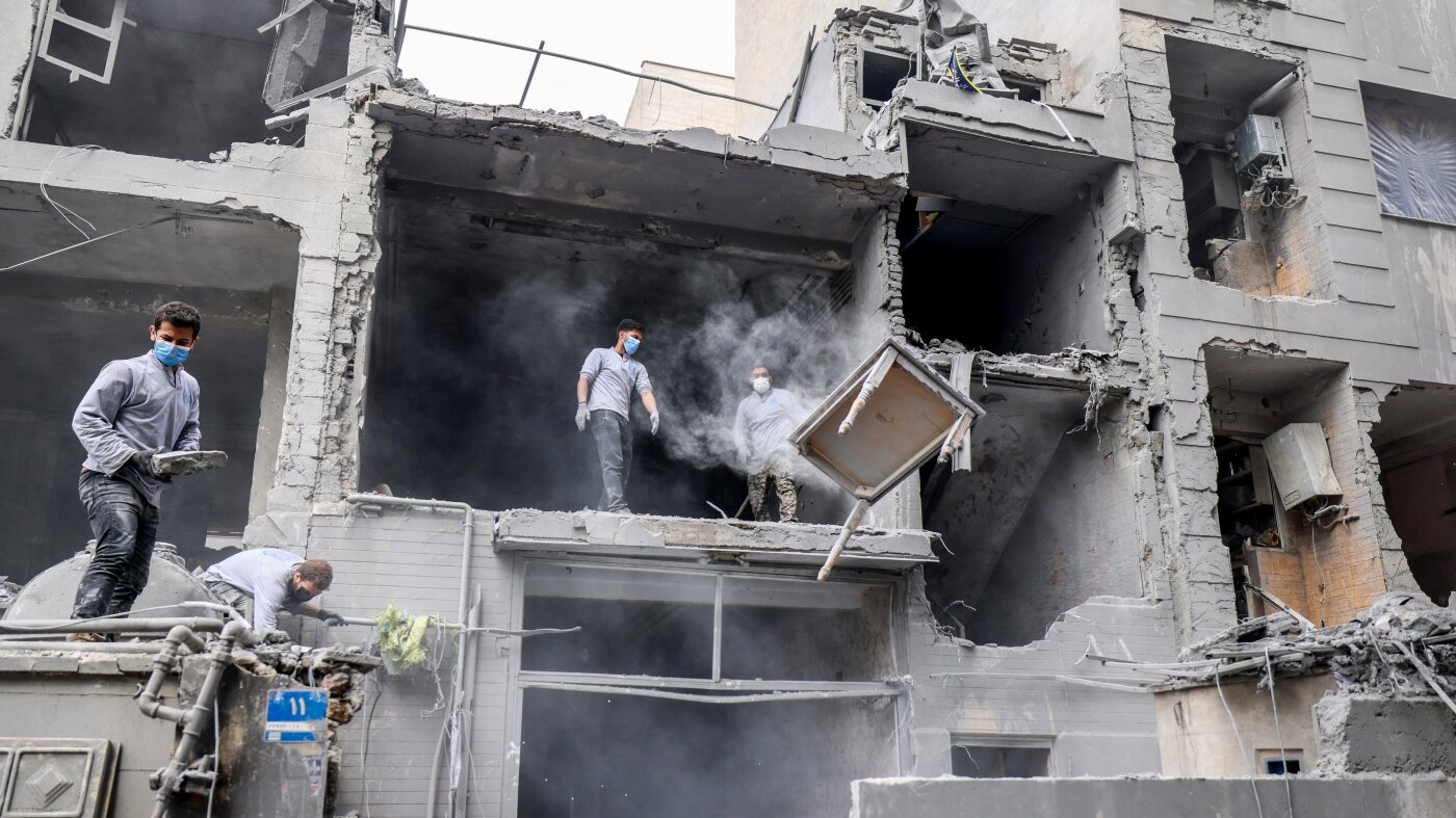 Iranians describe life under bombardment : NPR