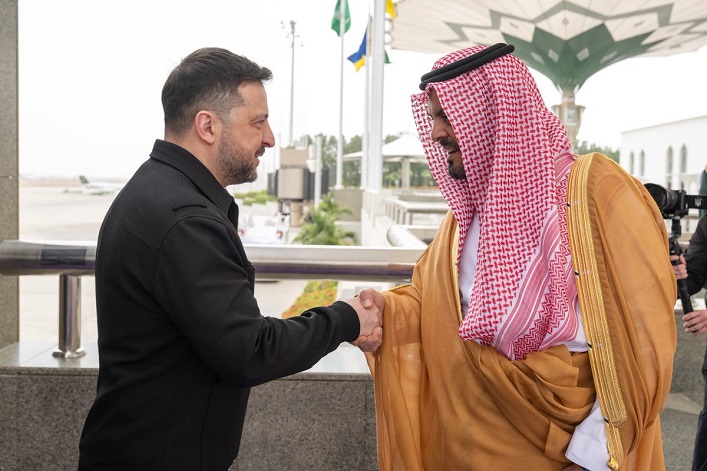 President Zelenskyy has arrived in Saudi Arabia, ready to discuss Gulf security and offer Ukraine’s anti-drone technology expertise in exchange for defense support.