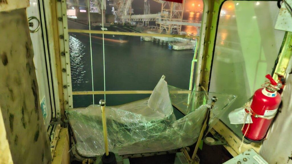 Russia hit two grain-loaded ships under Palau and Barbados flags in Odesa port overnight — grain bunker and administrative buildings also damaged