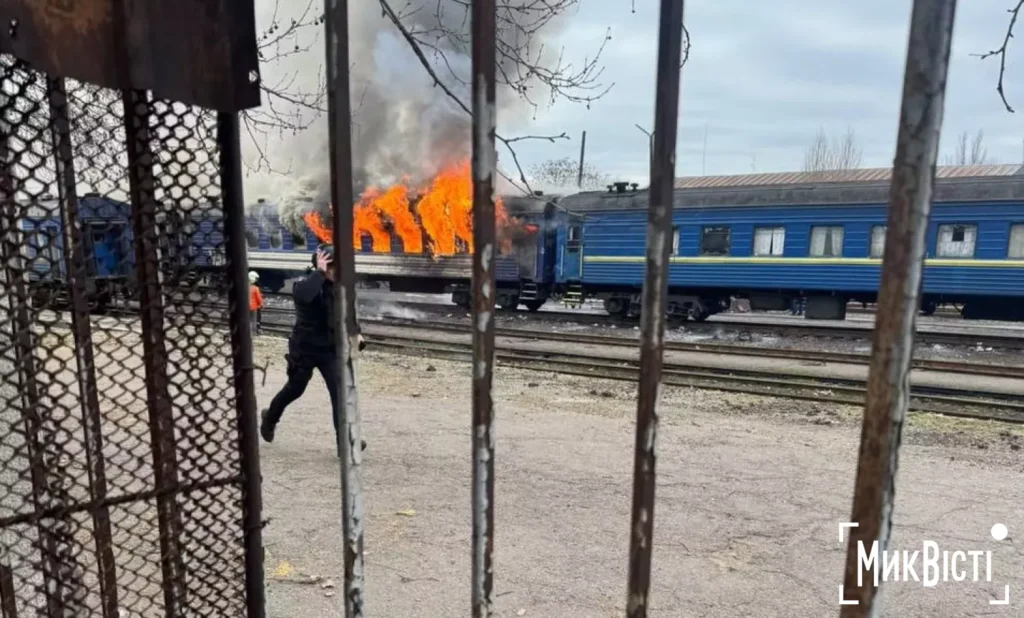 Russia struck two trains within 24 hours — and Ukrzaliznytsia says rolling stock is now a primary target