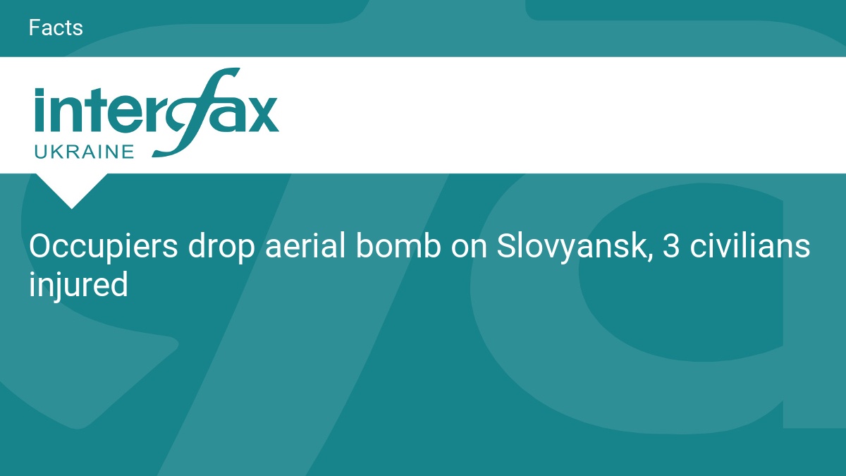 Occupiers drop aerial bomb on Slovyansk, 3 civilians injured