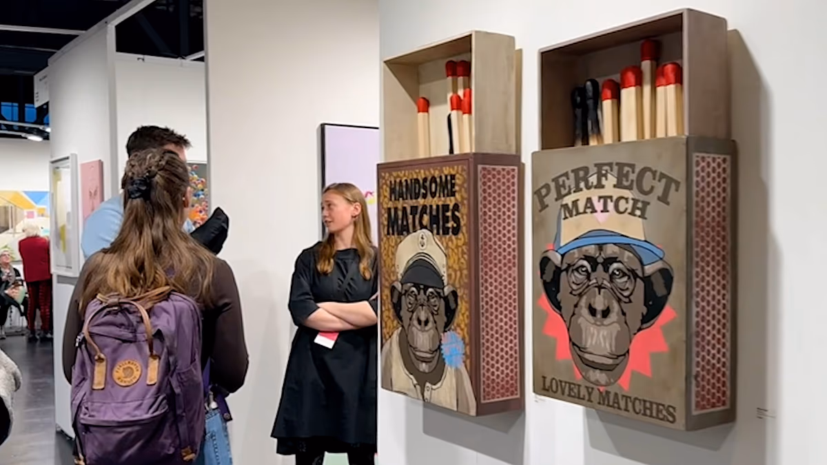 Video. Germany’s Affordable Art Fair draws crowds with artworks under €500