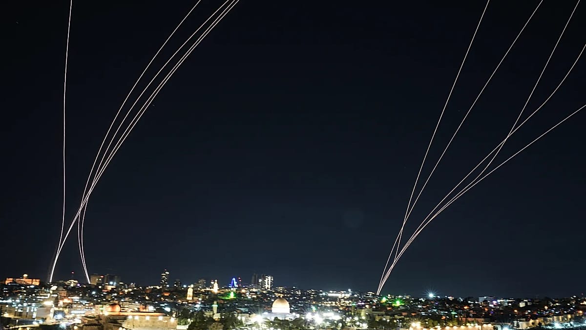 Iran launches biggest salvo of missiles in three weeks at Israel, military officials say