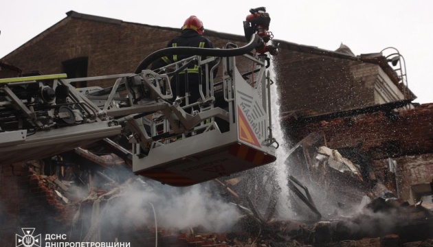 Search operations completed at site of Russian strikes in Dnipro: five killed, 26 injured