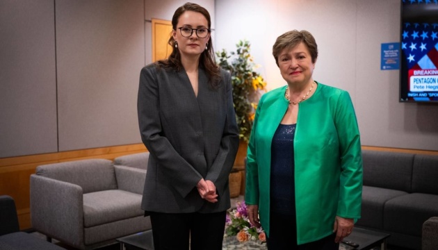 Ukrainian PM meets with IMF chief in Washington