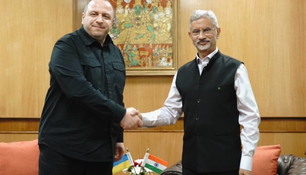 Umerov, Indian FM discuss frontline situation, prospects for peace negotiations