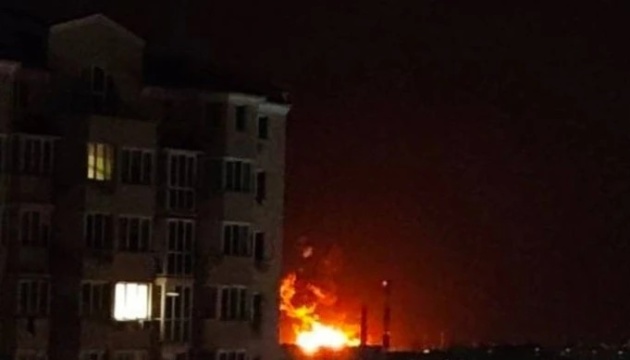 Drones attack oil depot in Sevastopol