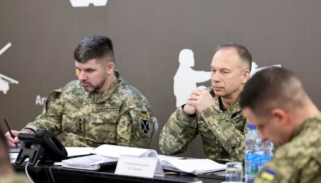 Syrskyi holds meeting with commanders of unmanned systems units
