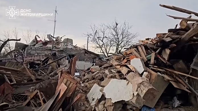 Ukraine’s Zhytomyr region reels after missile and drone strike