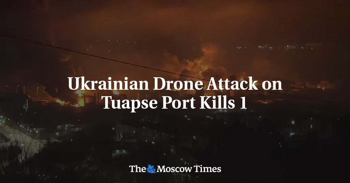 Ukrainian Drone Attack on Tuapse Port Kills 1