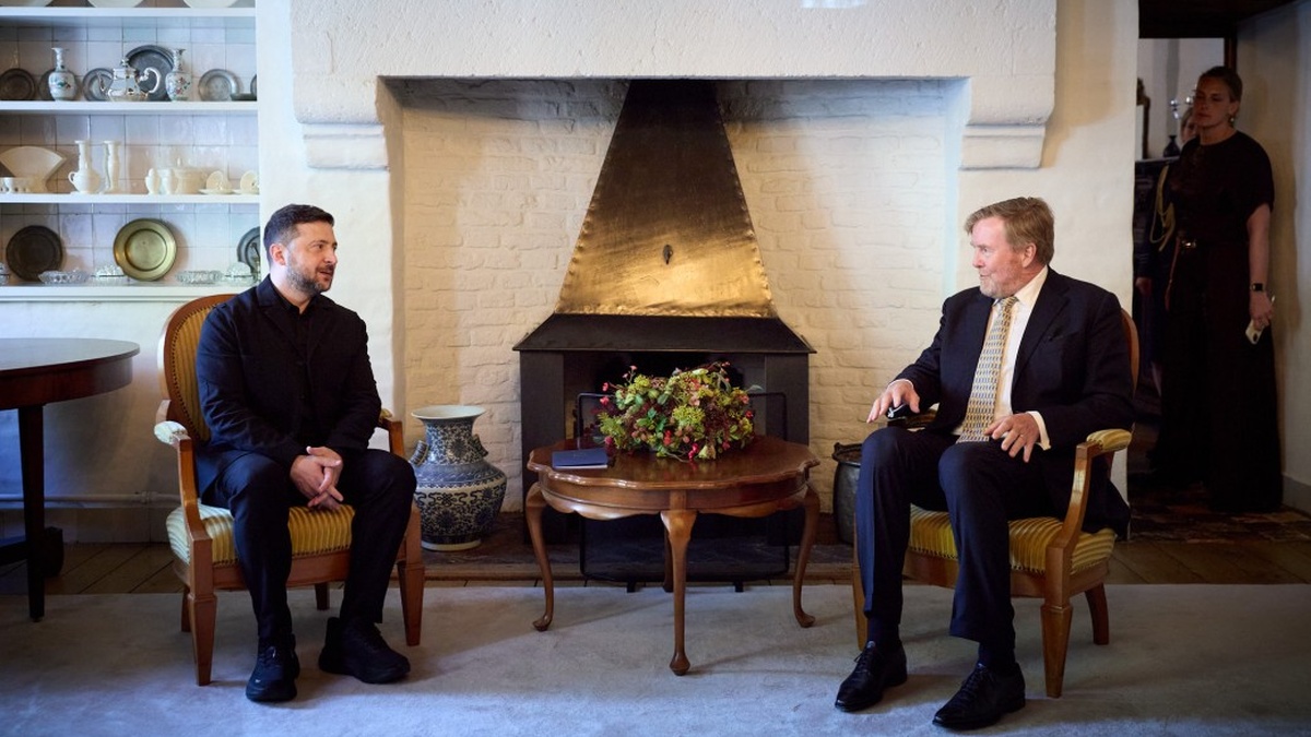 Zelenskyy holds meeting with Dutch King Willem-Alexander