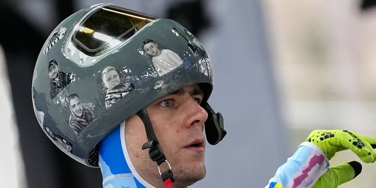 Ukraine’s Vladyslav Heraskevych out of Winter Olympics over banned helmet honoring war dead