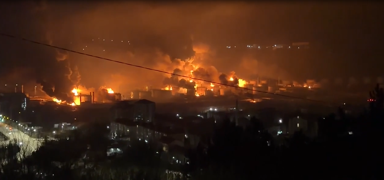 Ukraine strikes oil refinery in Russia’s Krasnodar Krai for 2nd time in a week, sparking major fire, General Staff confirms