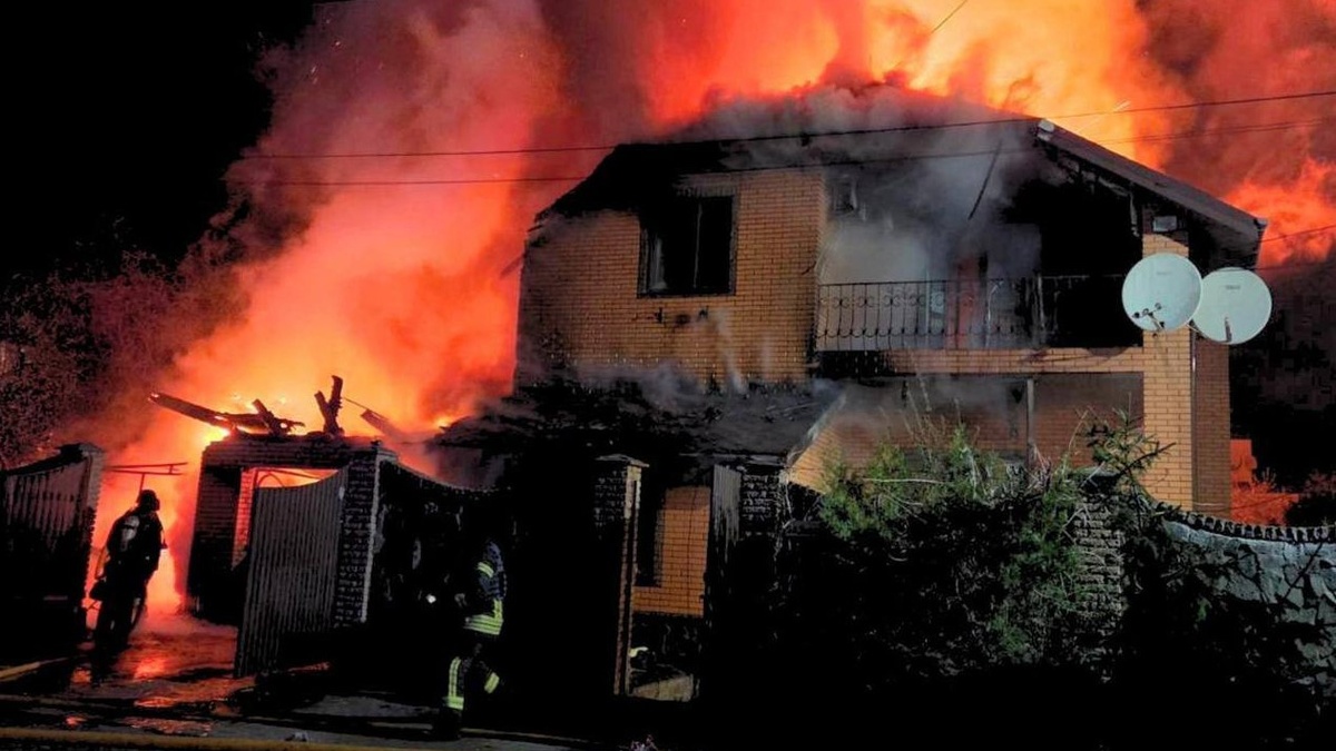 Two houses damaged, one person injured in Kyiv region due to Russian drone attack